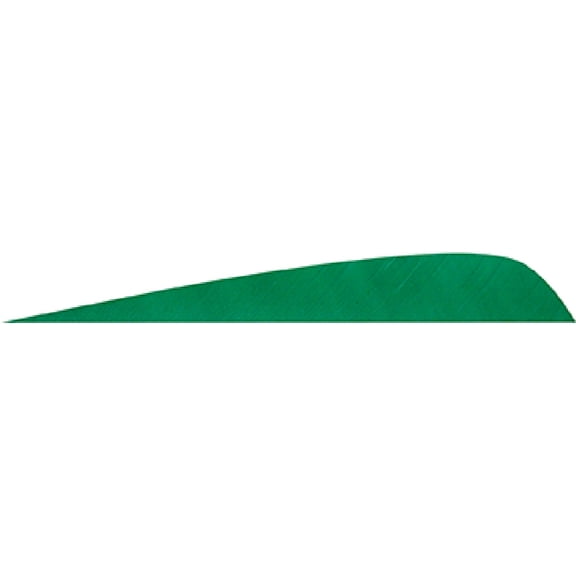 Gateway Feather 400RPSGN-50 Parabolic Feathers Green 4" Right Wing 50pack