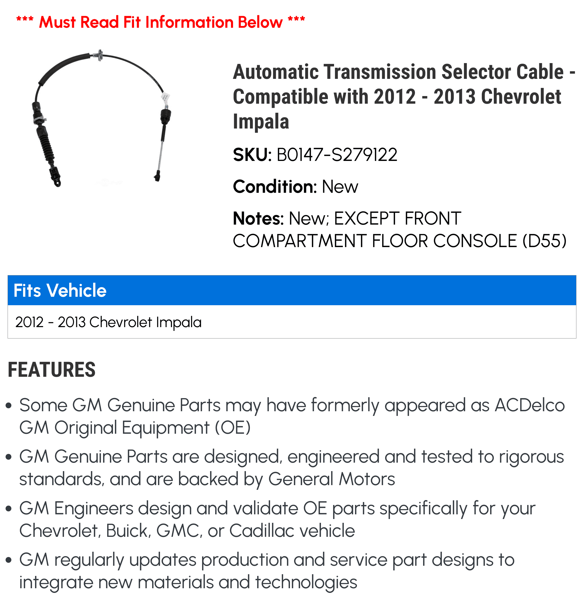 what we want TAKIBIDAIMITAINATABLE ナラ Automatic Transmission Selector Cable - Compatible with 2012