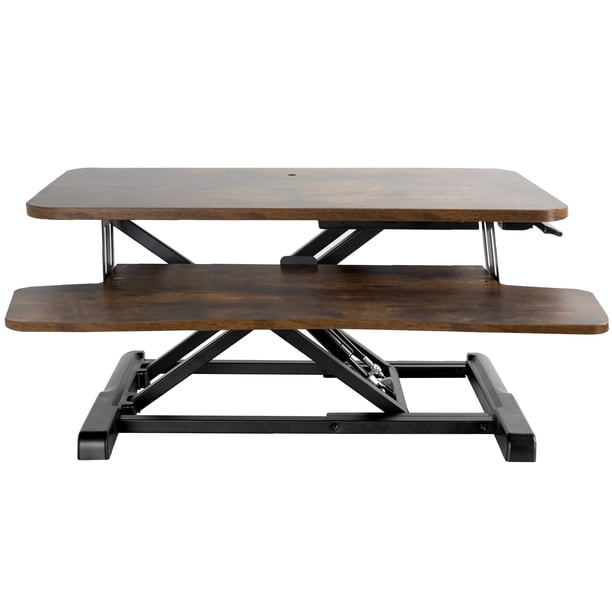 Convertidor de escritorio VIVO Serie K, madera vintage, 71 cm, color marrón rústico