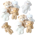 thumbnail image 3 of 12cm lindo oso de peluche ruborizado juguetes de peluche conejo de dibujos animados animal de peluche muñecas llavero colgante niña pequeño regalo, 3 of 5