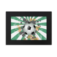 thumbnail image 1 of Radial futbol Deportes Futbol Marco de Fotos de escritorio imagen Arte Negro Pintura 5x7 pulgadas, 1 of 4