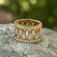 thumbnail image 4 of 6 Carat IGI Certified 14K Yellow Gold LAB GROWN Diamond The Duets Cocktail Ring For Women FG Color VS Clarity ( Ring Size - 9 ), 4 of 6