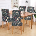 thumbnail image 2 of Yayeee 4 Pack Dining Chair Covers Stretch Parson Chairs Slipcovers Seat Protector, Floral Raspberry Pattern, 2 of 6