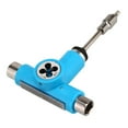 thumbnail image 3 of KALLORY 1Set Skateboard Wrench Multi Function Ratchet for Tightening Nut and Replace Wheels Blue Plastic 5.3*4.1in, 3 of 8