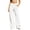 White, variant on Chiccall Women's Pleated High Waist Wide Leg Dress Pants Solid Pocket Business Casual Commute Trousers
