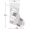 thumbnail image 4 of SKYSONIC Christmas Stocking Personalized Cat Large Candy Stocking Hanging Gift Xmas Stockings Decoration 1 PC for Family Holiday Party Ornaments Decor Fireplace, 4 of 7