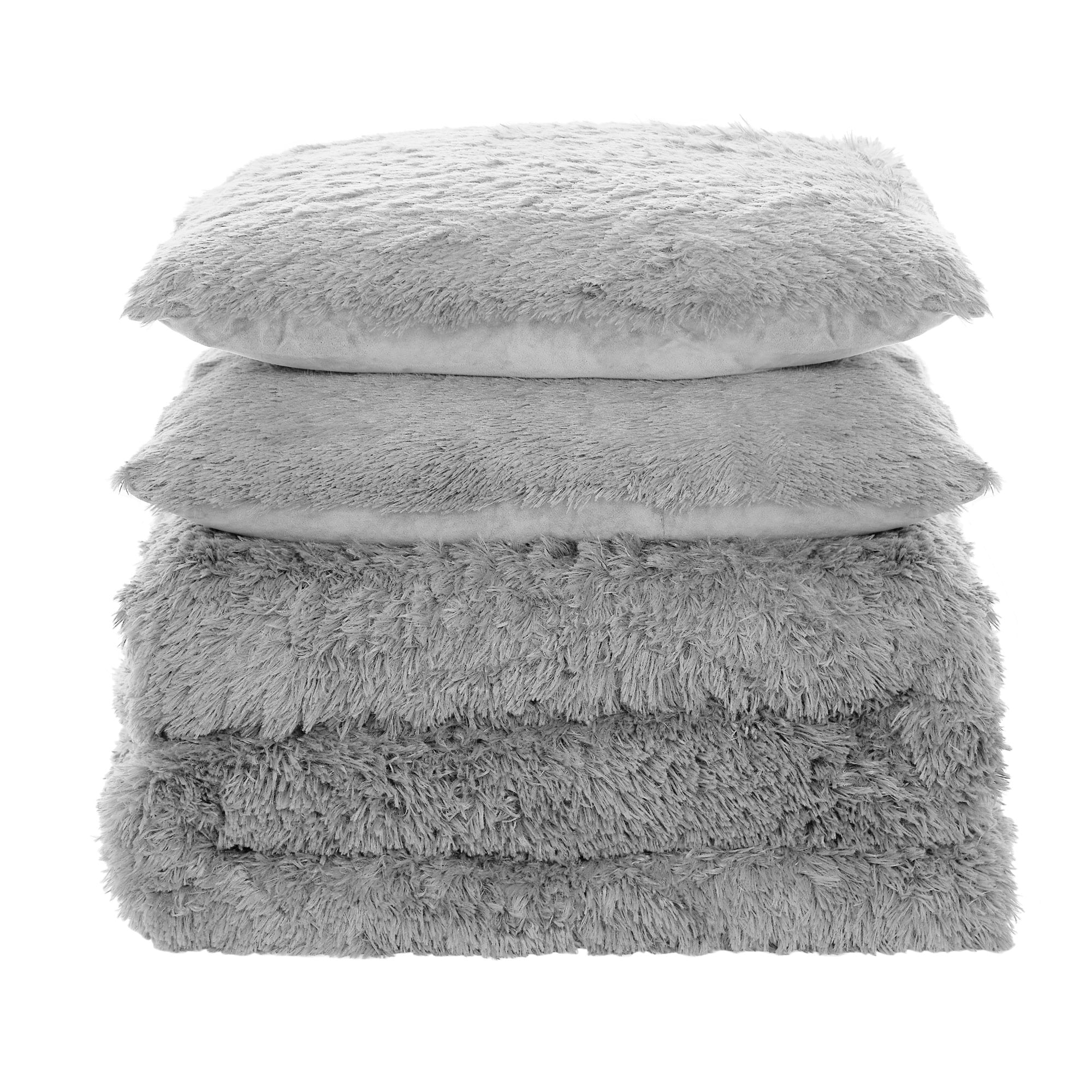 Sweet Home Collection 3 Piece Silver Comforter Bedding Set, Queen
