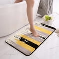thumbnail image 3 of Bath Rugs 20"x31.5" Yellow Gray Stripe Soft Bathroom Rug Absorbent Non-Slip Kitchen Floor Mats Doormat Machine Washable, 3 of 11