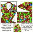 thumbnail image 6 of LA LEELA Men's Hawaiian Shirt Funny Casual Beach Shirts Short Sleeve Button Down Collar Shirts for Men L Parrot Palm, Red, 6 of 6