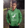 thumbnail image 6 of Tstars A Girl Who Loves Horses Youth Hoodie - Unique Gift for Horse-Loving Girls - Comfortable & Stylish Cotton Blend Hoodie, 6 of 8