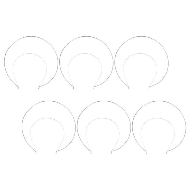 TABLETREANDS 6Ud Diademas Metálicas Plateadas Para Estilo Ideales Para Eventos Y Manualidades