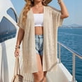 thumbnail image 2 of Sentmoon Cardigan Sweater Bathing Suit Cover Ups Breathable Loose Fit Plus Size Bathing Suit Cover for Going Out and Party, 2 of 9