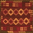 thumbnail image 1 of Ahgly Company Indoor Square Southwestern Orange Country Area Rugs, 7' Square, 1 of 1