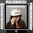 thumbnail image 5 of Funky Junque Trucker Hat – Vintage Two-Tone Snapback Baseball Cap with Embroidered Design - This Actually is My First Rodeo - Brown/Beige, 5 of 6