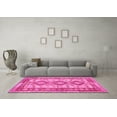 thumbnail image 3 of Ahgly Company Indoor Round Southwestern Pink Country Area Rugs, 7' Round, 3 of 4