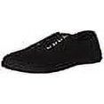 thumbnail image 3 of Easy USA - Womens Canvas Lace Up Shoe with Padded Insole, 10, Black, 3 of 3