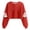 Red, variant on Womens Cropped Halloween Sweatshirts Fashion Ghost Graphic Pullover Shirts Cute Long Sleeve Trendy Clothes Red, XL