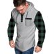 thumbnail image 3 of Sudadera con capucha para hombre, informal, de moda, de manga larga, lisa, con capucha, blusa de poliéster., 3 of 4