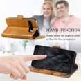 thumbnail image 3 of Decase for Google Pixel 6a,Google Pixel 6a Wallet Case Premium Stripe PU Leather Magnetic Clasp Card Slots Holder Business Style Anti-Scratch Lightweight Slim Phone Cover - darkblue, 3 of 7