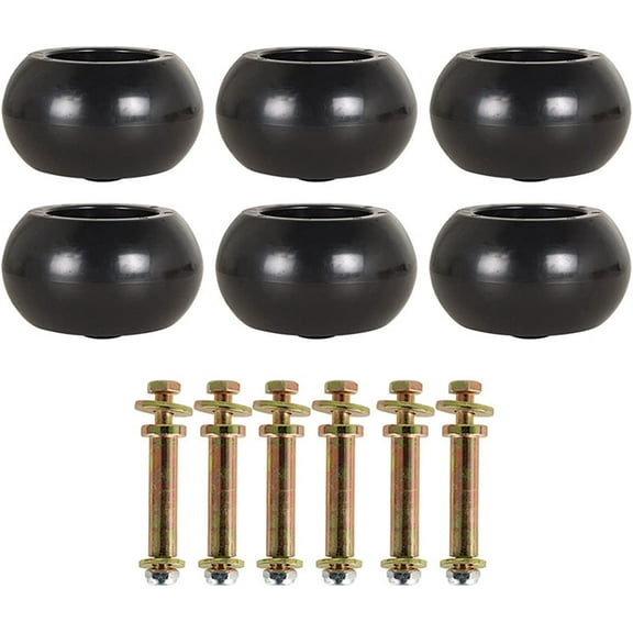 6Pcs Mower Deck Wheels with Hardware Kit Replacement for Mower 103-3168 103-7263 109-2098 1-603299