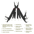 thumbnail image 6 of Swiss Tech Praktisch Aus-8 Steel 17-in-1 Folding Multi Tool with Leather Sheath, Multi-Function, 6 of 12