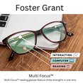 thumbnail image 7 of Foster Grant Conan Multi Focus Rectangle Full Rim Men Reading Glasses, Tortoise, +2.75, 7 of 7