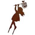thumbnail image 2 of Craft Iron Children Silhouette Garden Pation In-Ground Statues Girl, 2 of 9