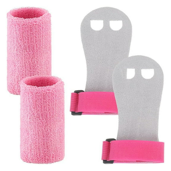 Kids Gymnastics Grips and Wristbands Set Comfortable Wrist Support Gym Gloves