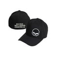 thumbnail image 3 of Harley-Davidson Men's Crooked Skull Curved Bill Stretch Fit Baseball Cap (L/XL), Harley Davidson, 3 of 3