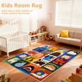thumbnail image 2 of ORGOWEL Kids Play Rug Animal Alphabet Rug Educational Learning Area Rug Non-Slip Machine Washable Chlidren's Carpet for Playroom Bedroom Classroom Nursery ,20 Animals, 2 of 8