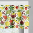 thumbnail image 3 of Ambesonne Hawaiian Valance Pack of 2, Tropical Fruits Flowers, 54"X12", Multicolor, 3 of 5