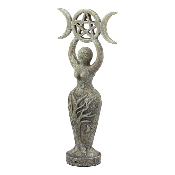 Ebros Abstract Neopagan Shaman Spiral Goddess Statue Lunar Triple Goddess Wicca Symbol Feminine Movement Figurine