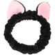 thumbnail image 1 of Diadema linda con orejas de gato, diadema de felpa, diadema para lavado de cara, diadema de maquillaje, 1 of 6