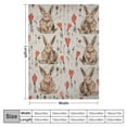 thumbnail image 4 of ARISTURING Funny Rabbit Flower Love Blanket Print Soft Lightweight Warm Cozy Plush for Bedding Couch Practical Gift Universal for Leg/Pet, 4 of 6