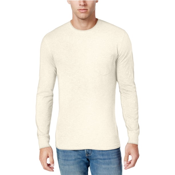 Club Room Playera básica de algodón de punto para hombre, color blanco hueso, XXX-Large