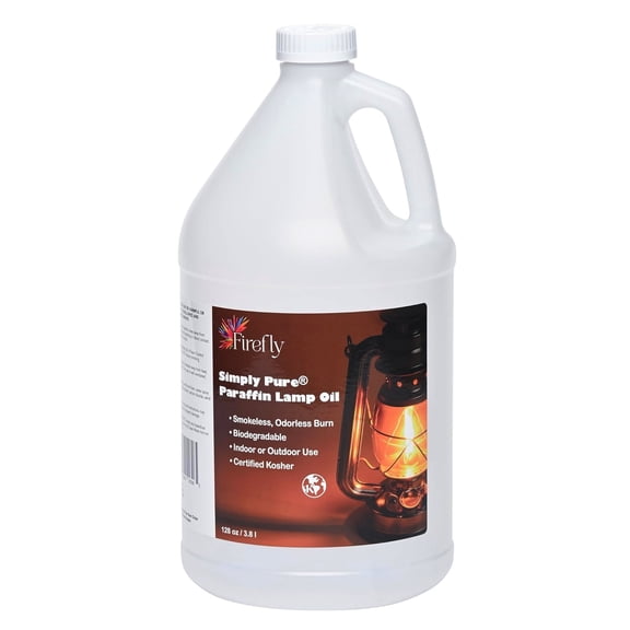 Firefly Fuel Premium Liquid Paraffin Lamp Oil for Indoor Use 1 Gallon - Indoor Smokeless Odorless Paraffin Oil Fuel for Lamps, Lanterns, Candles, Long-Lasting Burn, Kosher