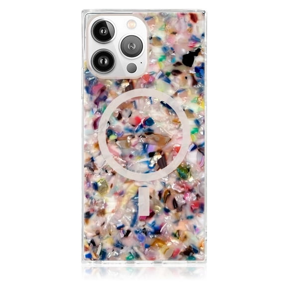 Funda FLAUNT para iPhone 16 Pro Max, Rainbow Confetti, resistente a golpes