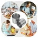 thumbnail image 2 of GOOHOCHY Tazas medidoras reutilizables de acero inoxidable, taza medidora de arroz con cuchara, 2 uds., 2 of 8