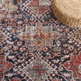 thumbnail image 6 of Safavieh Tucson Forrester Oriental Machine Washable Runner Rug, Navy/Rust, 2'6" x 10', 6 of 11