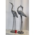 thumbnail image 3 of Aluminum Pair of Decorative Cranes, an Elegant Home Accent 26" x 11" x 48"H, 3 of 11