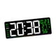 thumbnail image 5 of Reloj de pared digital con pantalla semanal, resistente, decorativo, calendario, despertador LED Verde, 5 of 9