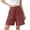 RD1, variant on Women’s Linen Blend Wide Leg Shorts, Summer Casual High Waist 5 Inch Bermuda Shorts, White/RD1/RD2/Grey/Black, S,M,L,XL,XXL,XXXL,XXXXL,XXXXXL