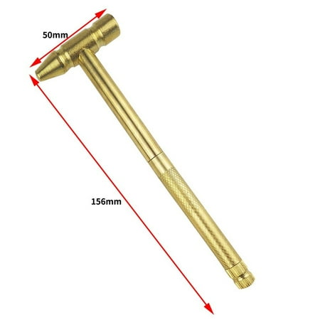 

6 In 1 Small Round Copper Hammer Multifunctional Mini Nail Hammer Screwdriver
