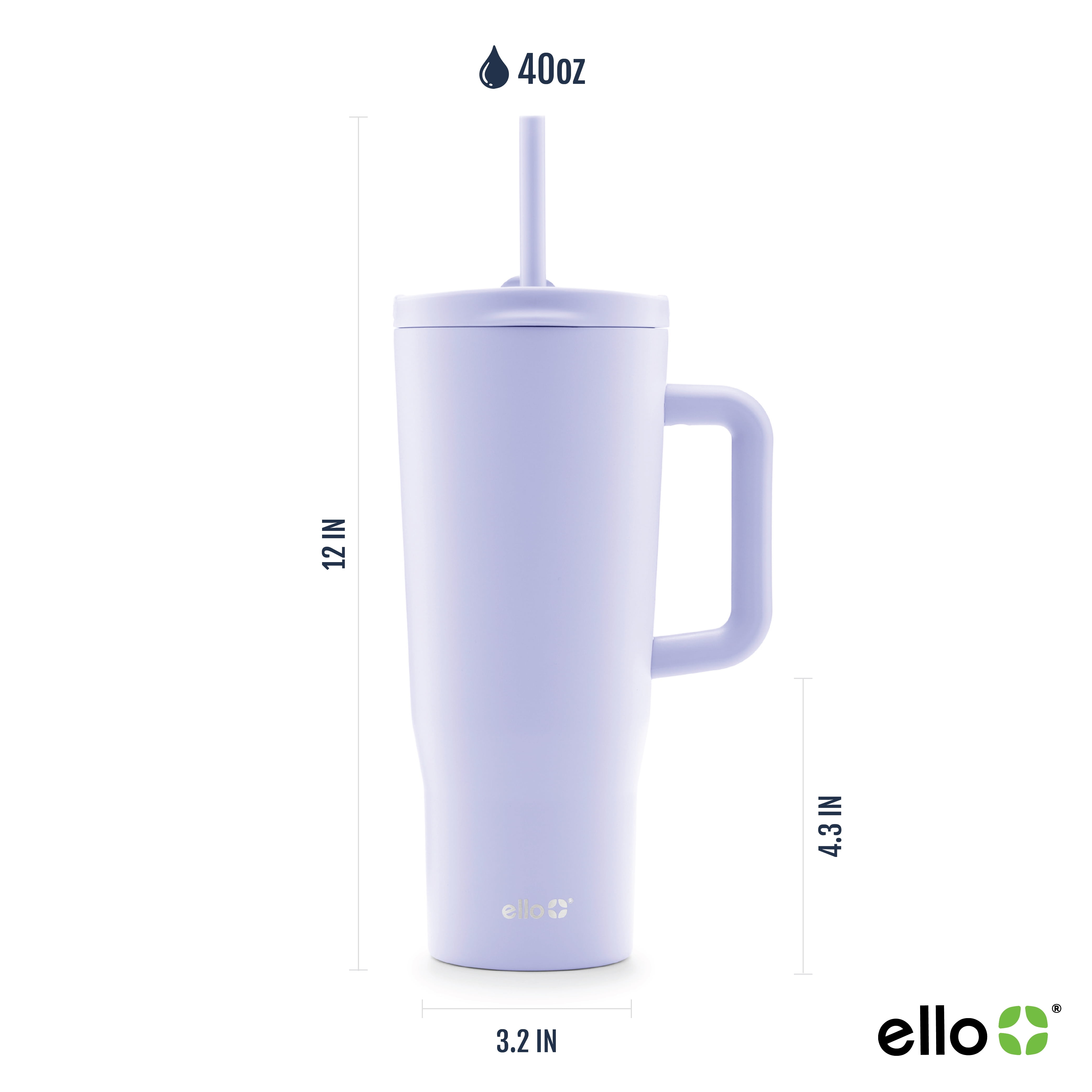 Ello Ultra Clean 40 oz Stainless Steel Tumbler with Handle