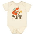 thumbnail image 3 of Inktastic Auntie Loves Me Woodland Fox Boys or Girls Baby Bodysuit, 3 of 5