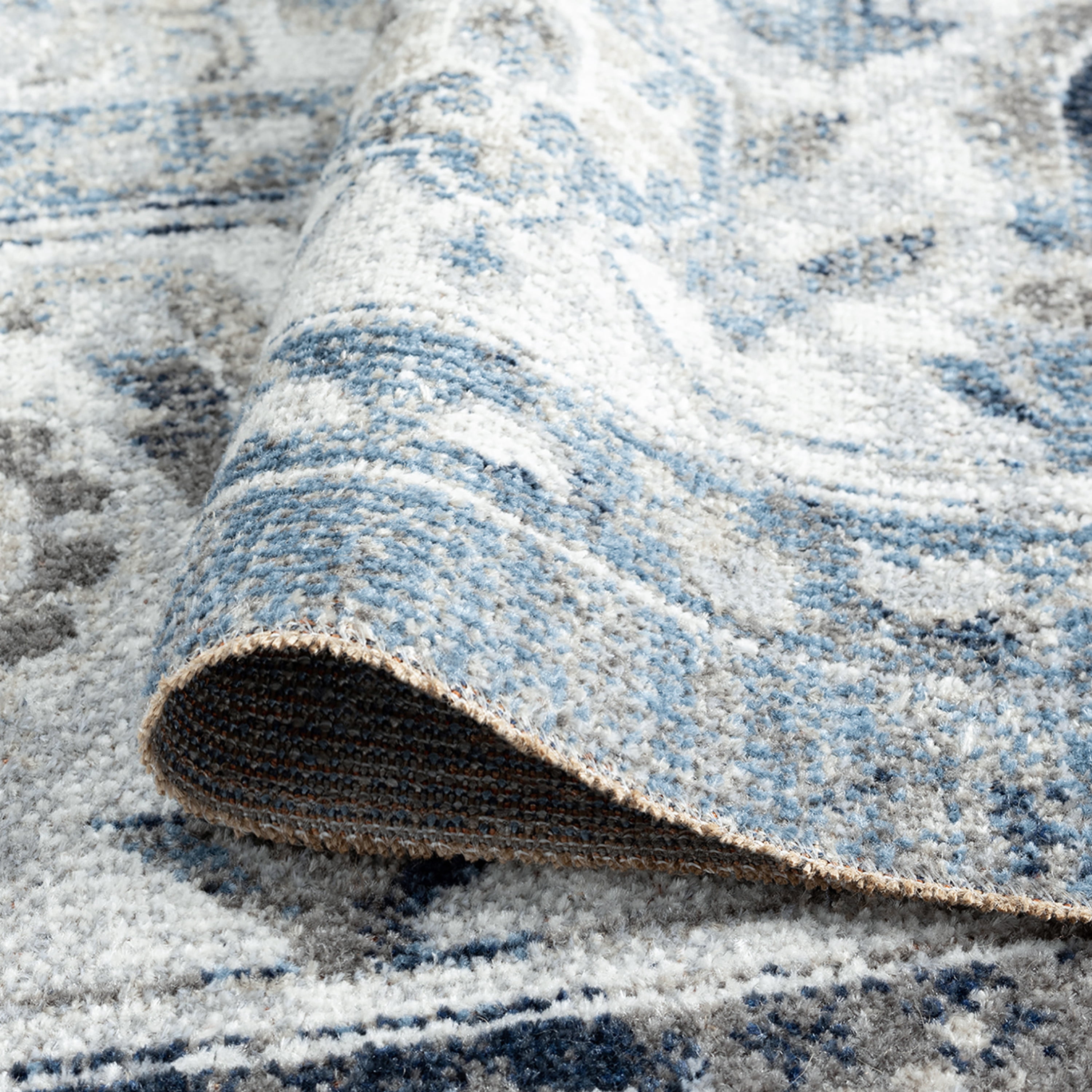 Traditional 9x12 Area Rug (8'9'' x 11'3'') Oriental Cream, Cream Living Room Easy to Clean