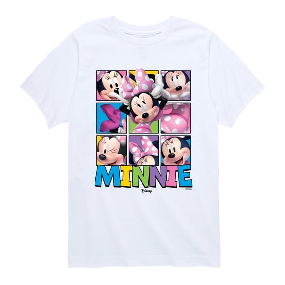 Minnie & Friends - Grid - Youth Boys Short Sleeve Graphic T-Shirt