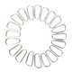 thumbnail image 1 of Multifunción 5.2mm 20Pcs Mosquetones De Aluminio Hebilla Paquete Llavero Clip Spring Plata shamjiam Mosquetón en forma de D, 1 of 8