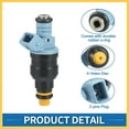 thumbnail image 4 of Fuel Injector No.F1TZ-9F593-D Fuel Injection Nozzle for Ford F-250 1991-1995 7.5L for Ford F-350 1991-1997 7.5L Blue 8 Pcs Auto Replacement Parts, 4 of 5