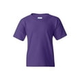 thumbnail image 2 of Gildan - Heavy Cotton Youth T-Shirt - 5000B - Purple - Size: M, 2 of 3